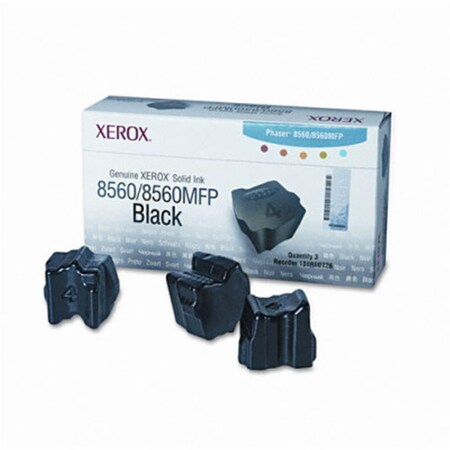 Xerox Solid Ink Sticks- f- Phaser 8560-8560MFP- 3400 Pg Yld- Black XER108R00726